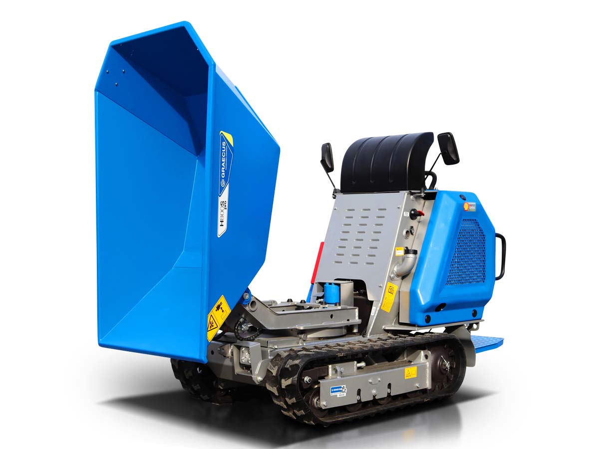 H800S PRO | KUBOTA | Ντάμπερ υδροστατικό με υδραυλική πλευρική εκκένωση, πλατφόρμα αναβάτη 800kg Diesel 